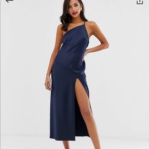 NWT - ASOS DESIGN Navy Blue Midaxi Dress Size 6